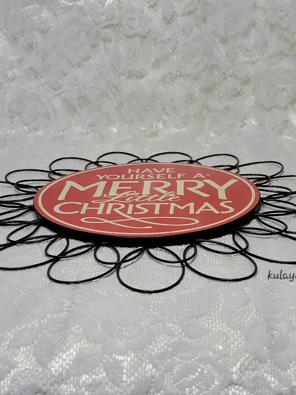 Hallmark Have Yourself a Merry Little Christmas Wall Door Metal Holiday Sign